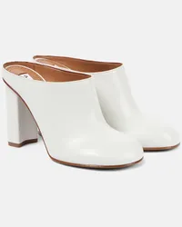 Alaïa Alaia Mules Babylone aus Leder Weiss