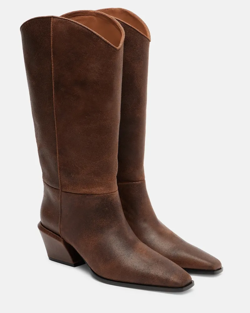 Paris Texas Westernstiefel Bettina aus Leder Braun