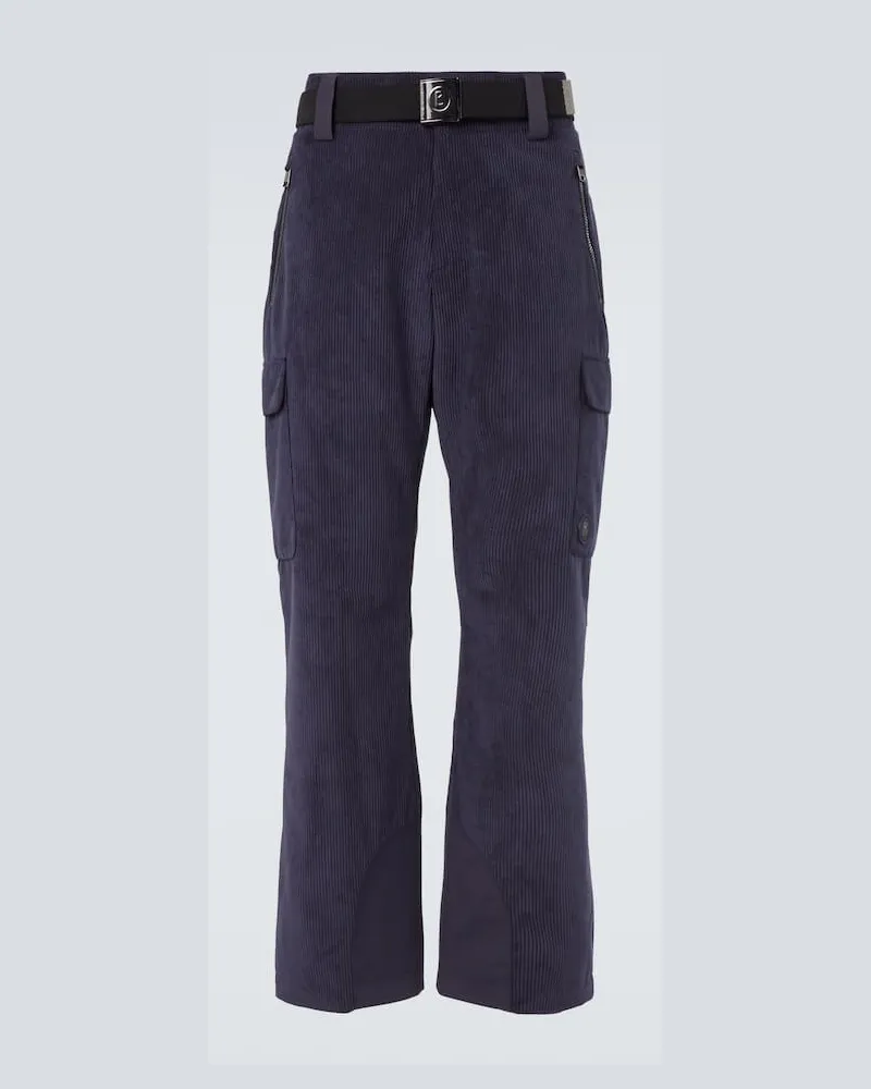 Bogner Skihose Corbin aus Rippstrick Blau