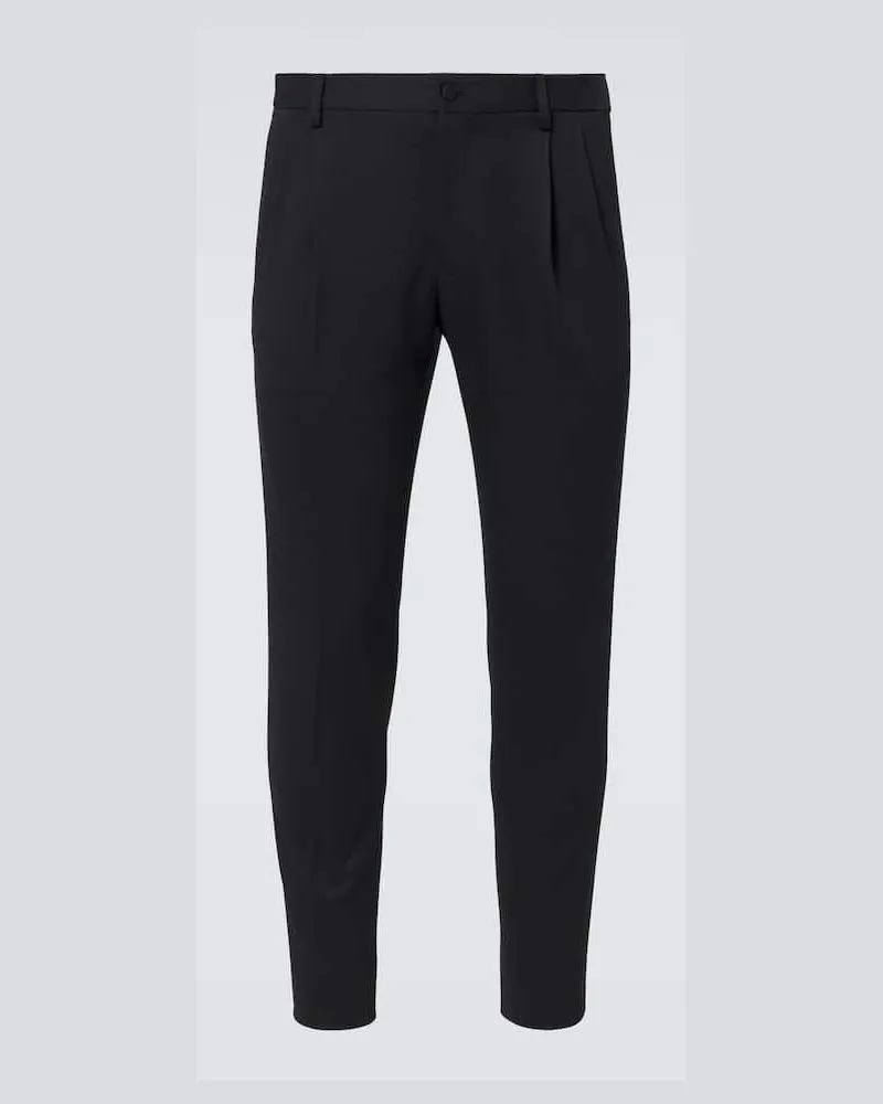 Dolce & Gabbana Anzughose aus einem Wollgemisch Schwarz