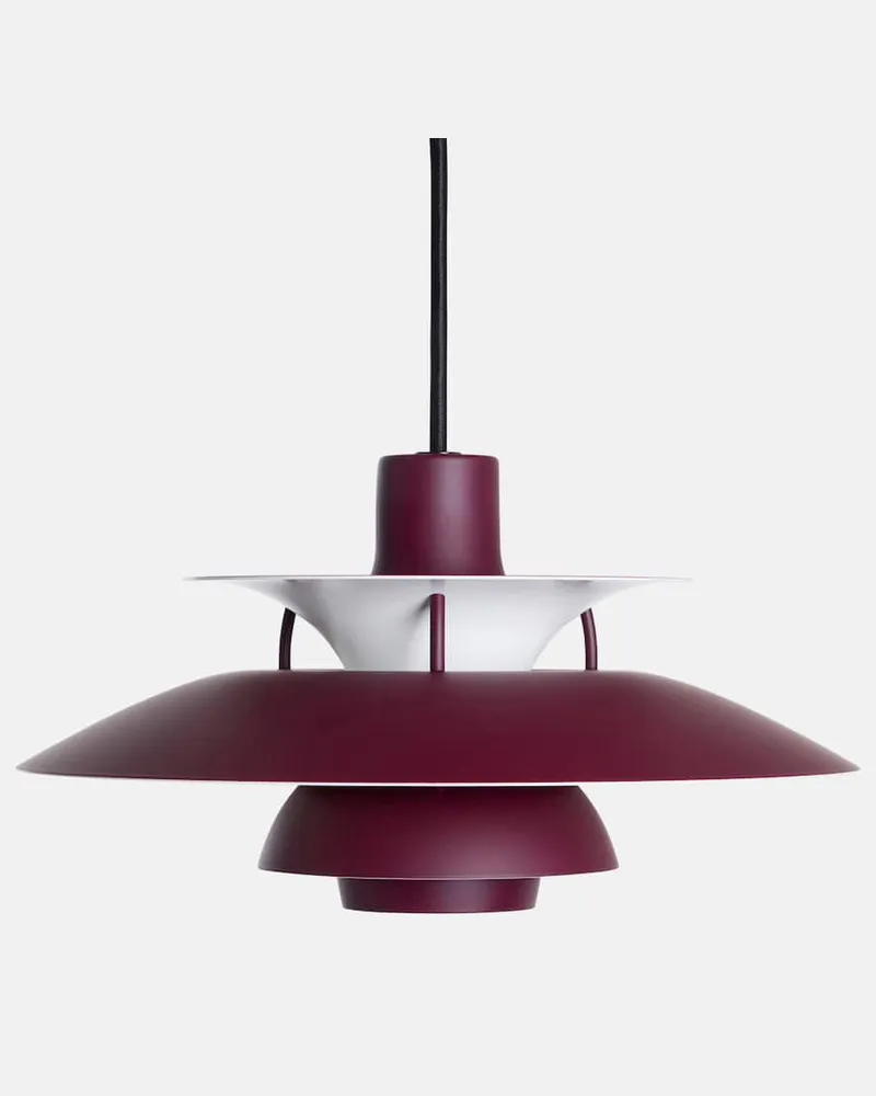Louis Poulsen Hängeleuchte PH 5 Mini by Poul Henningsen (EU-Stecker Burgunderrot