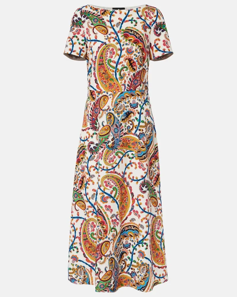 Etro Bedrucktes Midikleid Multicolor