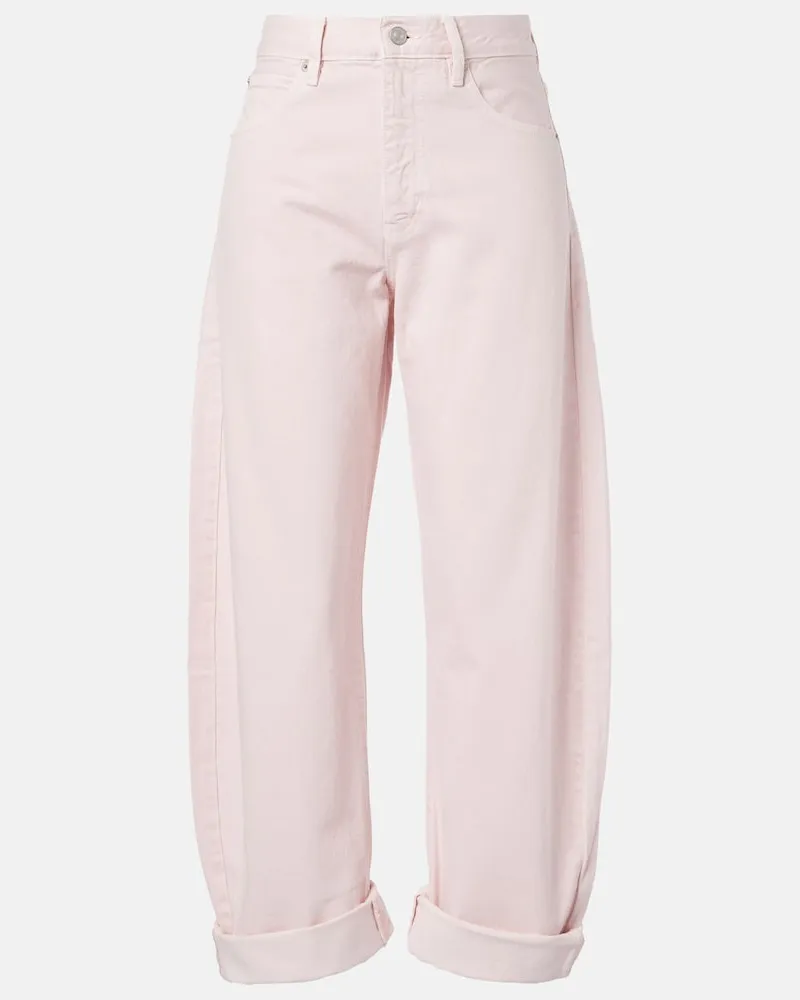 Frame Denim Barrel Jeans Bubble Rosa
