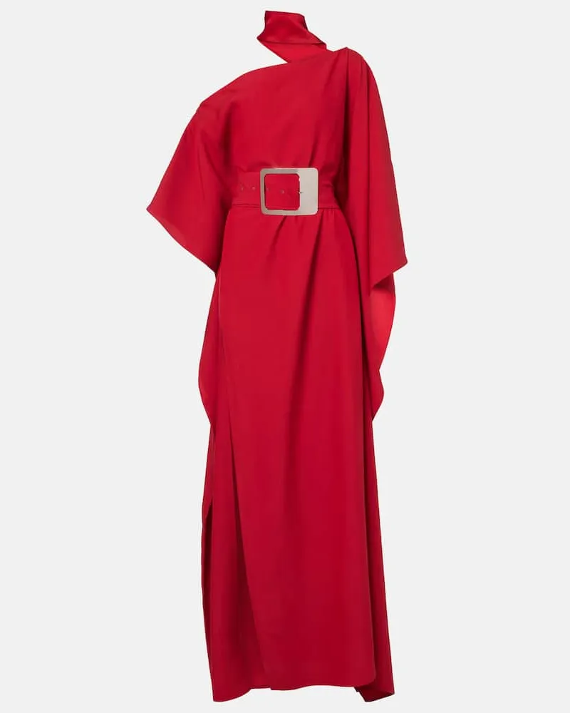 Taller Marmo Maxikleid Taylor aus Crêpe-Cady Rot