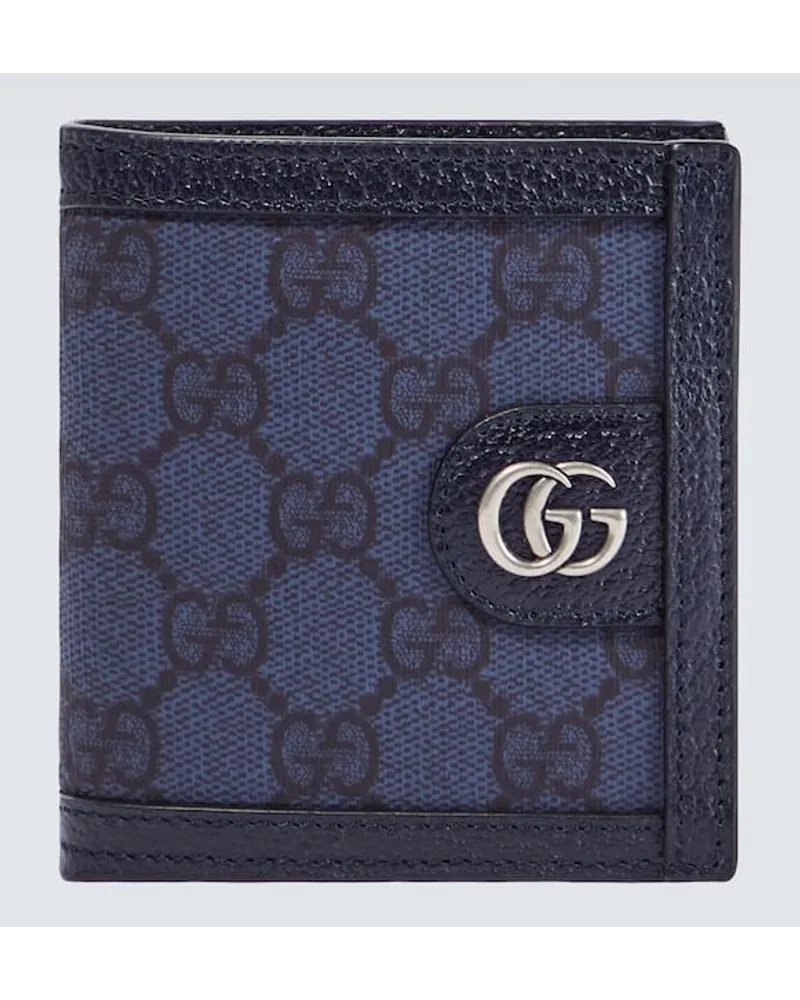 Gucci Portemonnaie Ophidia GG aus Canvas Blau