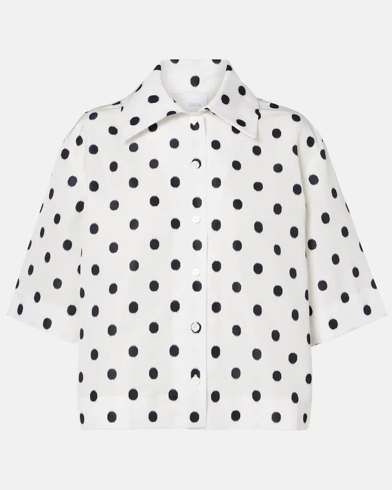 Patou Bedruckte Bluse Weiß