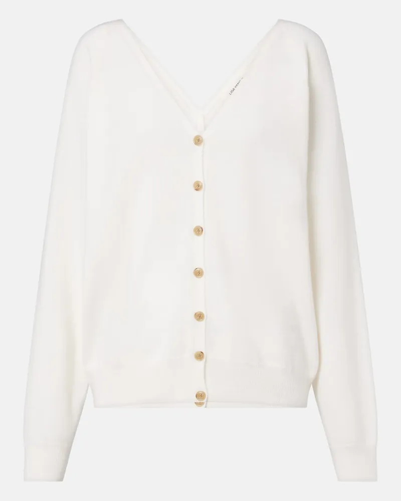Lisa Yang Cardigan Jiani aus Kaschmir Weiß