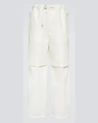 Jil Sander Hose aus Baumwolle Weiss