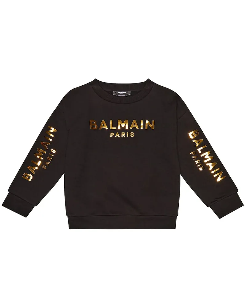 Balmain Sweatshirt aus Baumwolle Multicolor