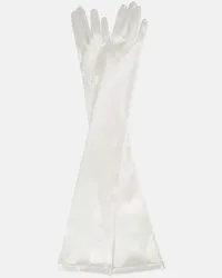 Vivienne Westwood Bridal Handschuhe aus Satin Weiss