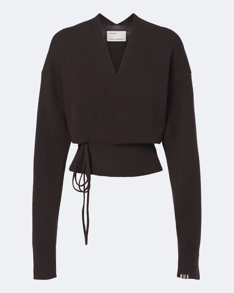 extreme cashmere Wickelcardigan N°516 Ella Braun