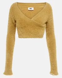 Maison Margiela Cropped-Top aus Strick Beige