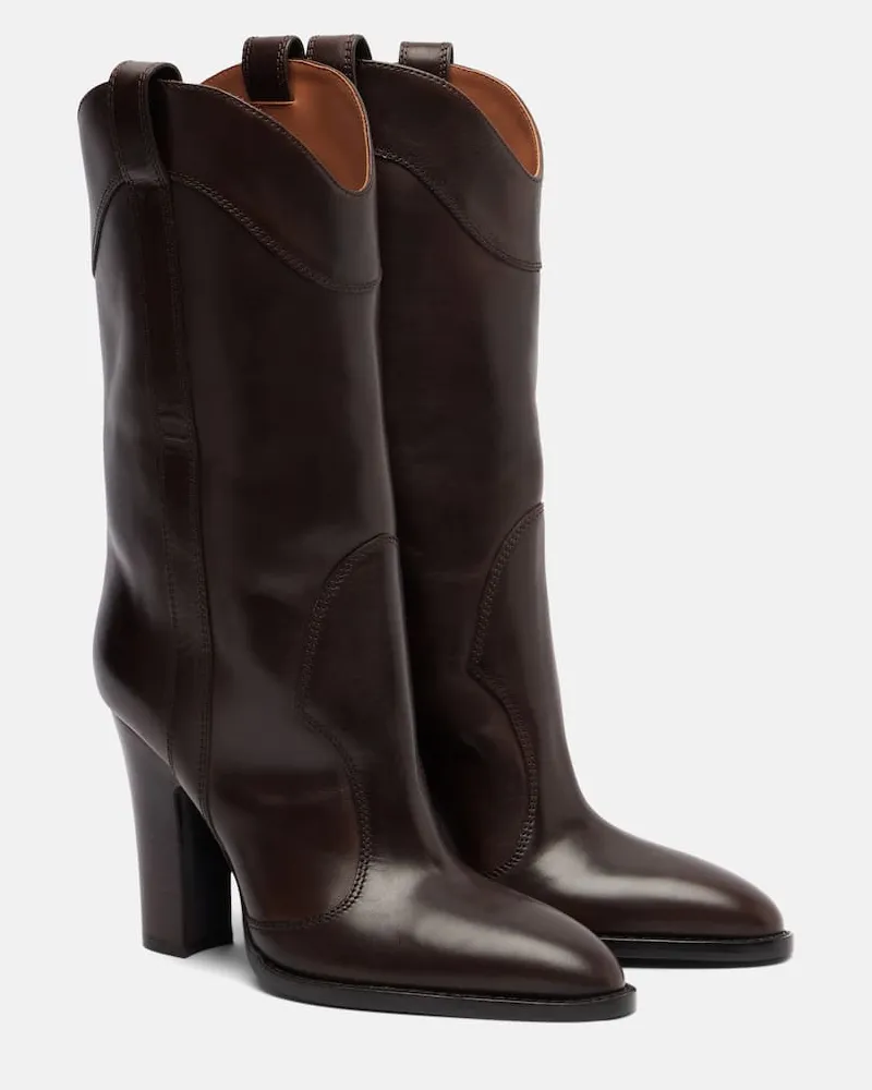Paris Texas Westernstiefel Lavinia 100 aus Leder Braun