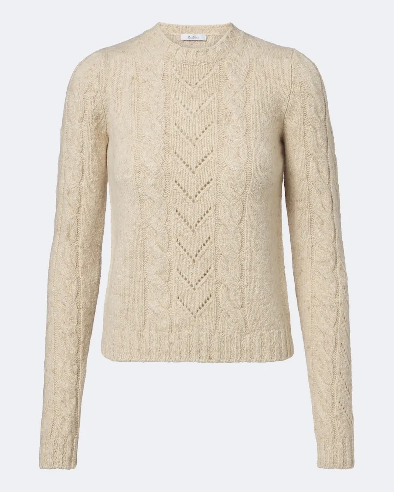 Max Mara Pullover aus einem Wollgemisch Beige