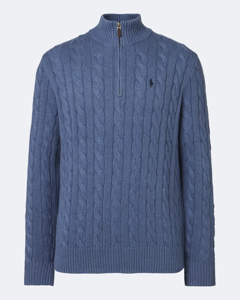 Ralph Lauren Pullover Pony aus Baumwolle Blau