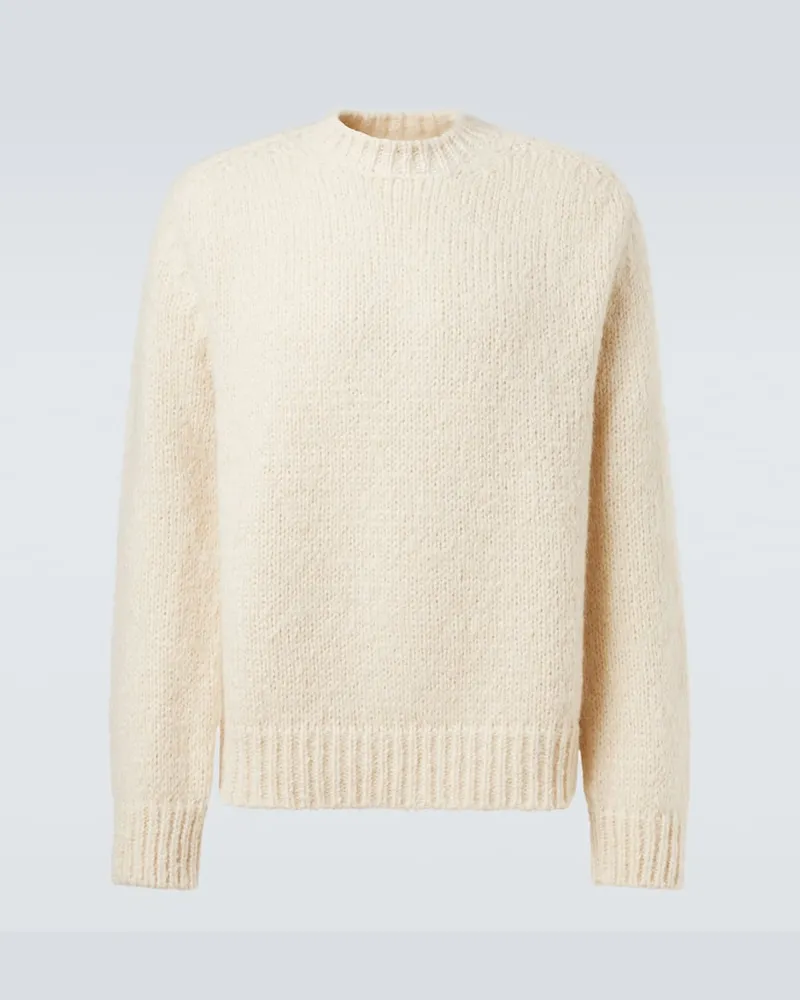 Jil Sander Pullover aus einem Wollgemisch Weiß