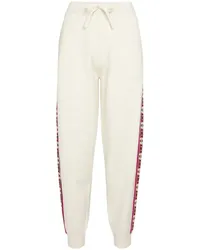 Isabel Marant Jogginghose Ekira aus Jacquard-Strick Weiss