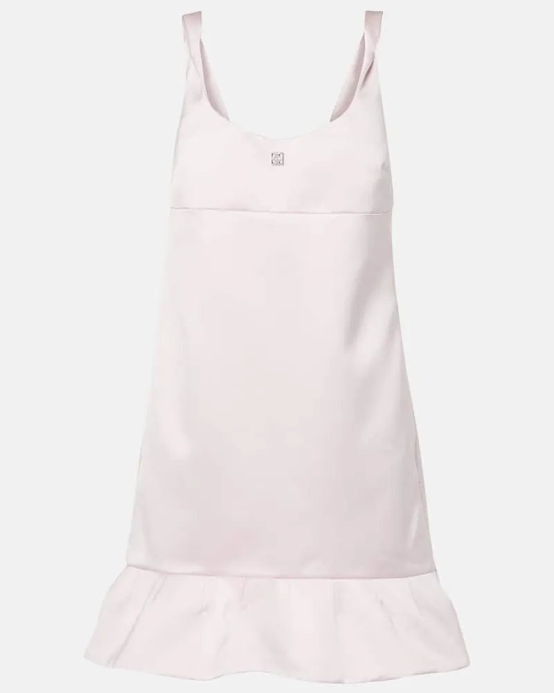 Givenchy Minikleid 4G aus Satin Rosa
