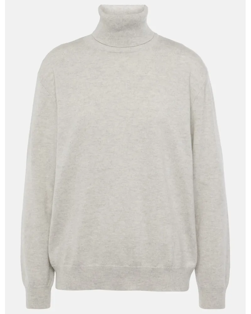 Brunello Cucinelli Rollkragenpullover aus Kaschmir Nude