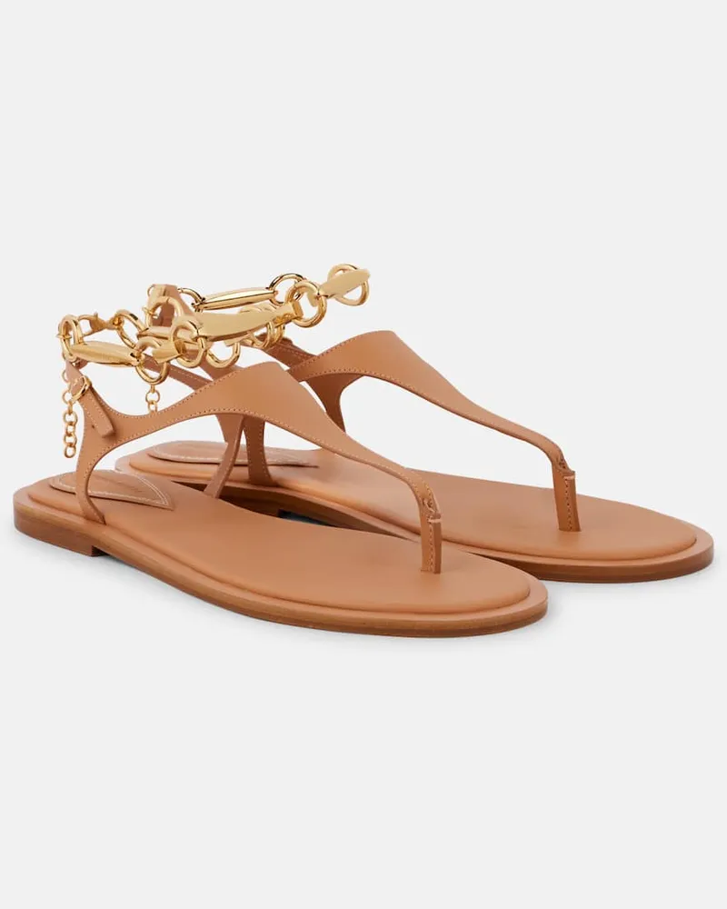 Zimmermann Sandalen Wild aus Leder Braun