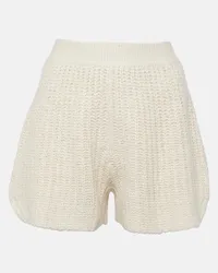 Loro Piana Shorts aus Seide Weiss