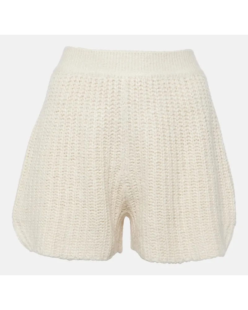 Loro Piana Shorts aus Seide Weiss