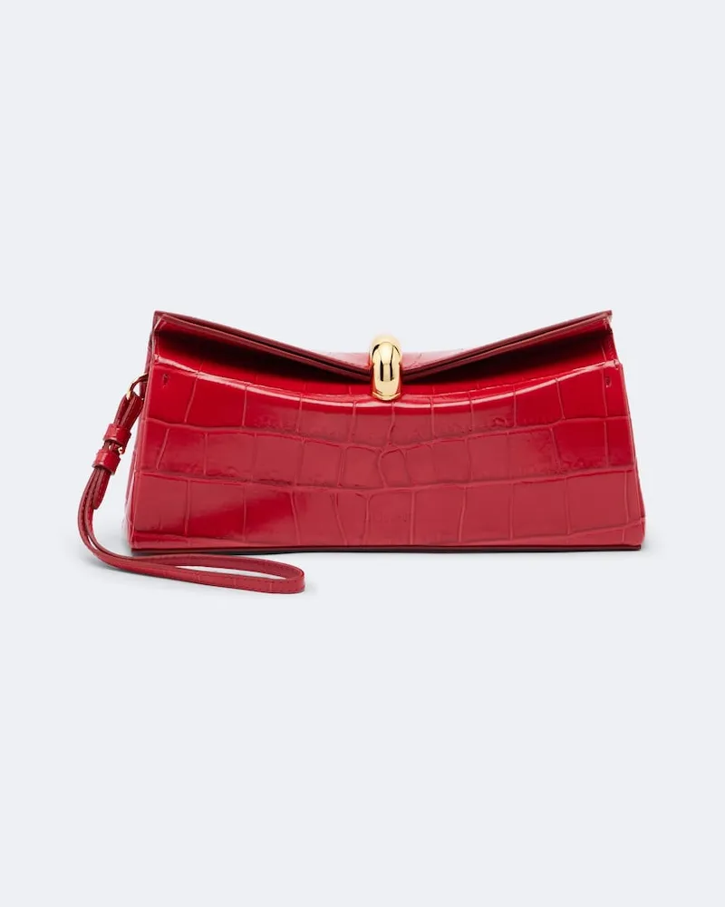 Jacquemus Clutch Valérie aus Leder Rot