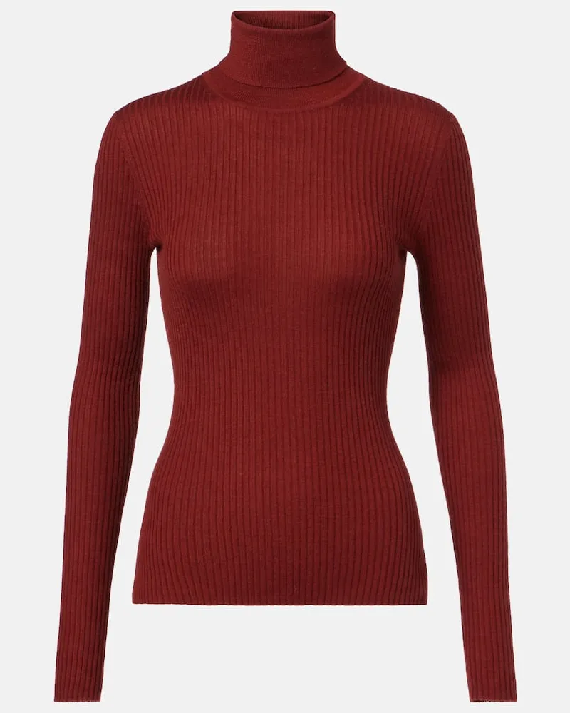 Gabriela Hearst Rollkragenpullover Peppe aus Kaschmir und Seide Braun