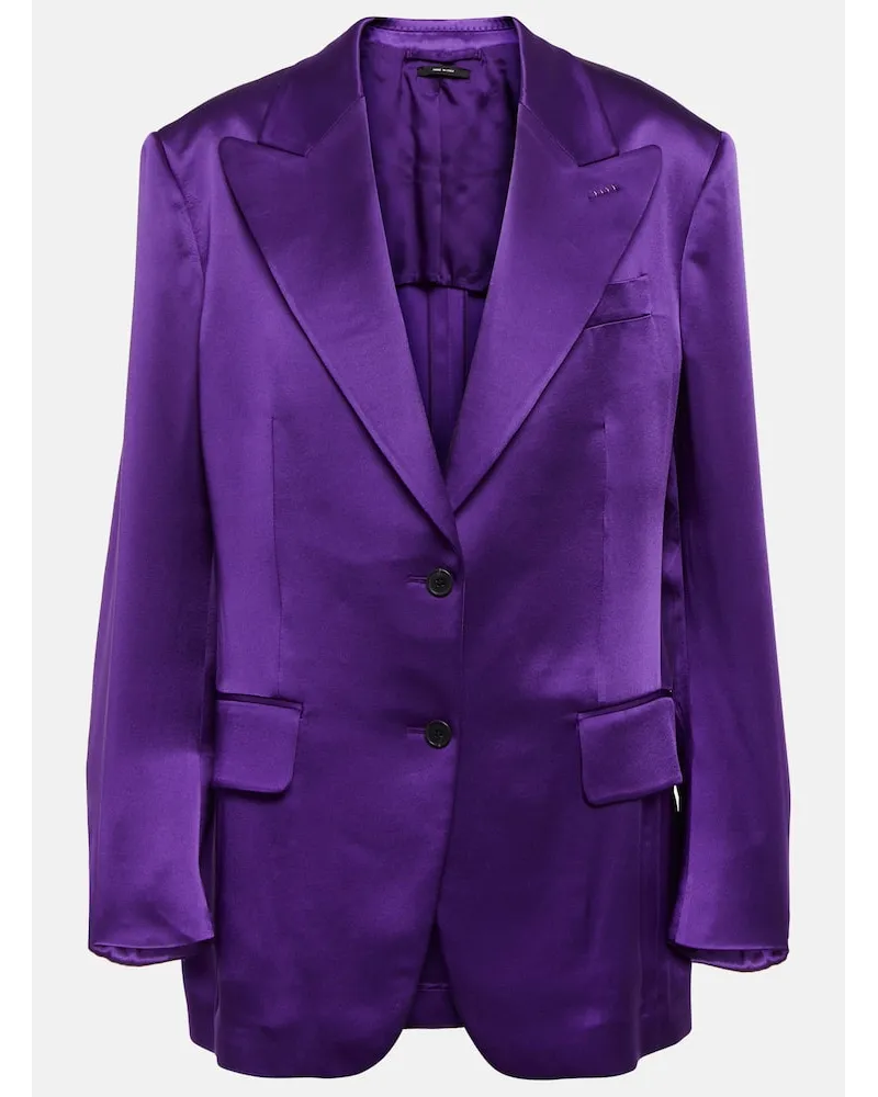 Tom Ford Blazer aus Satin Lila