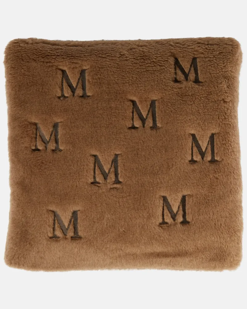 Max Mara Kissen aus Kamelhaar und Seide Braun