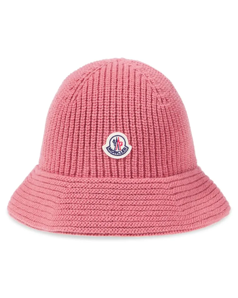 Moncler Hut aus Schurwolle Rosa