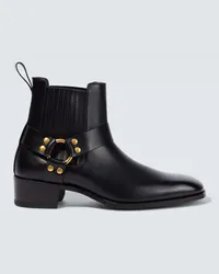 Tom Ford Ankle Boots aus Leder Schwarz