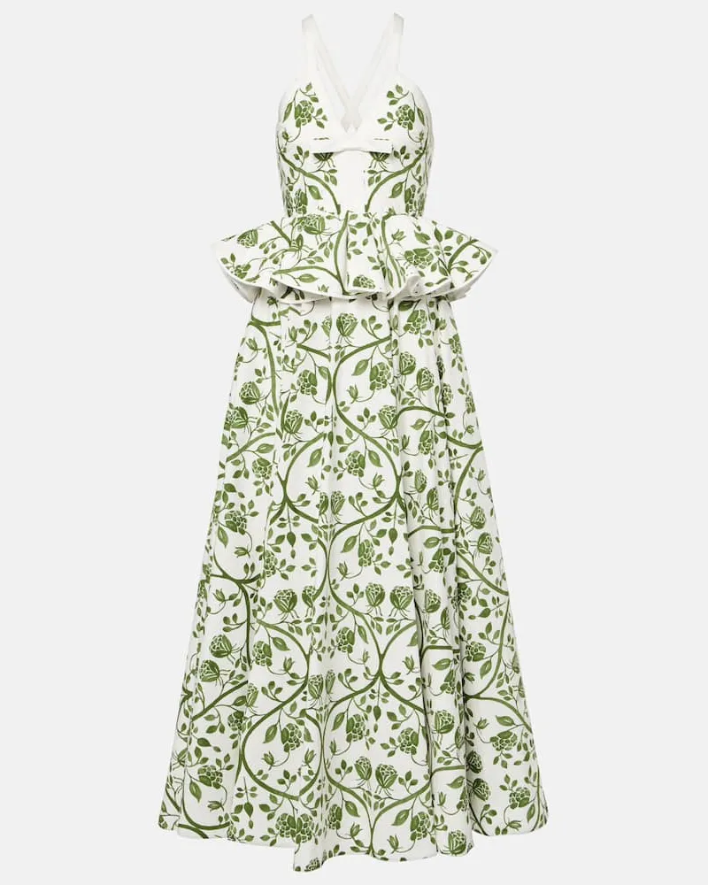 Giambattista Valli Maxikleid aus Baumwolle Weiß
