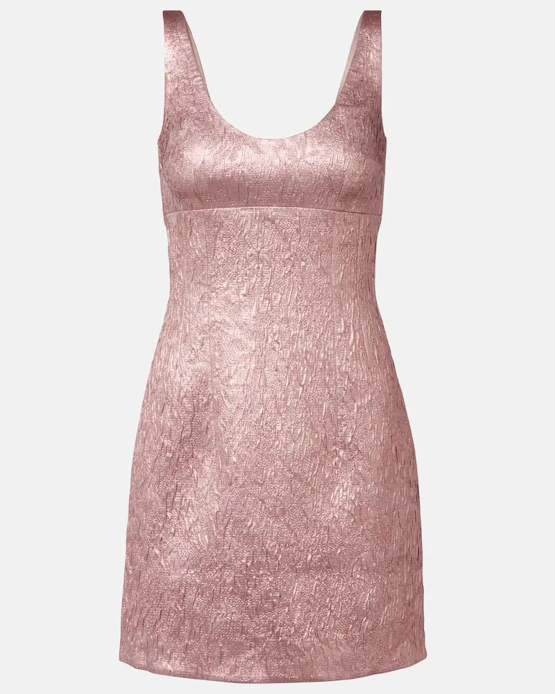 EMILIA WICKSTEAD Minikleid Einna aus Jacquard Rosa