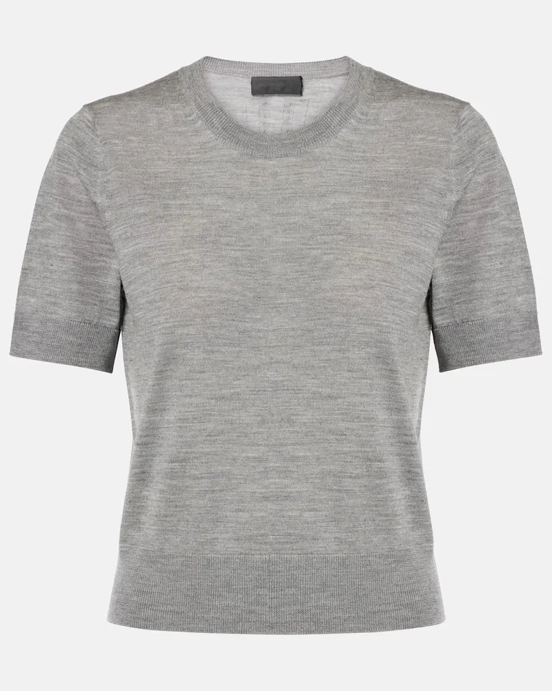 Nili Lotan Pullover Leilani aus Wolle Grau