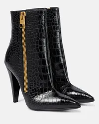 Tom Ford Ankle Boots aus Leder Schwarz