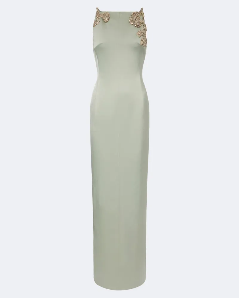 Rachel Gilbert Verzierte Robe Sorrento Grün