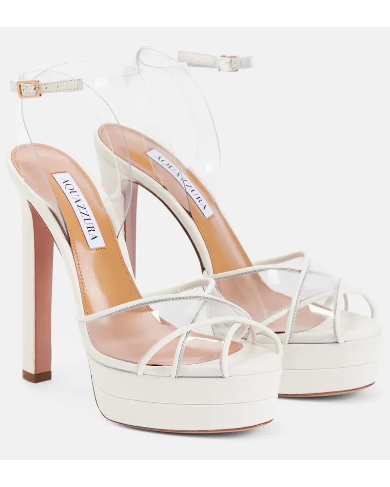 Aquazzura Plateausandalen Lido 130 Weiss