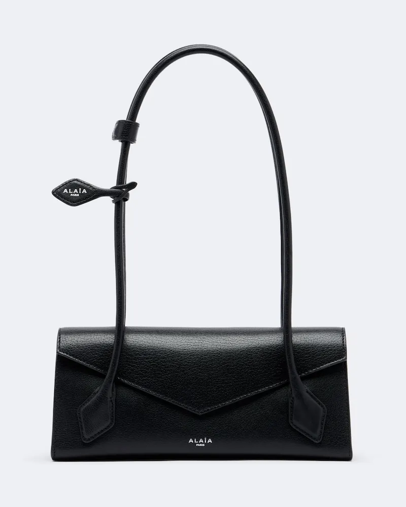 Alaïa Alaïa Schultertasche Le Teckel Small aus Leder Schwarz