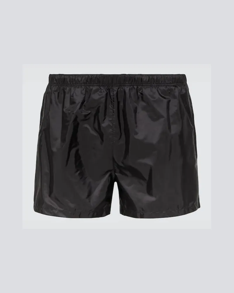 Prada Badeshorts aus Re-Nylon Schwarz