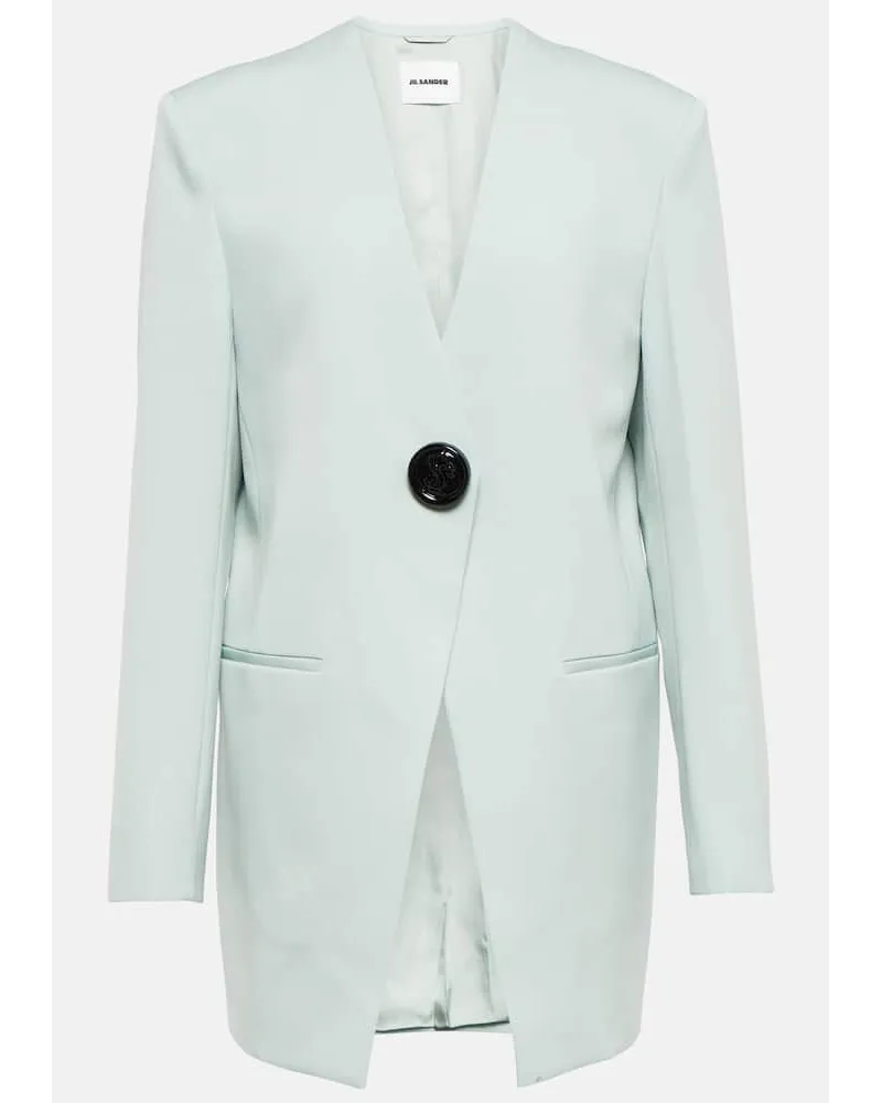 Jil Sander Blazer aus Wolle Blau