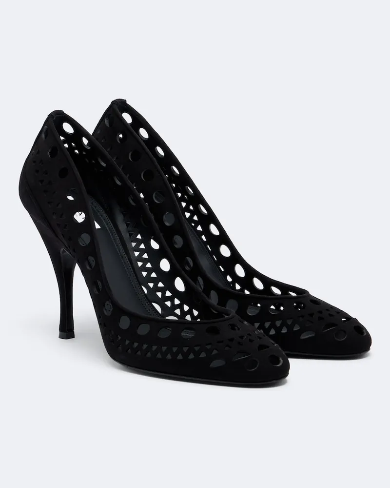Alaïa Alaïa Pumps Vienne aus Veloursleder Schwarz