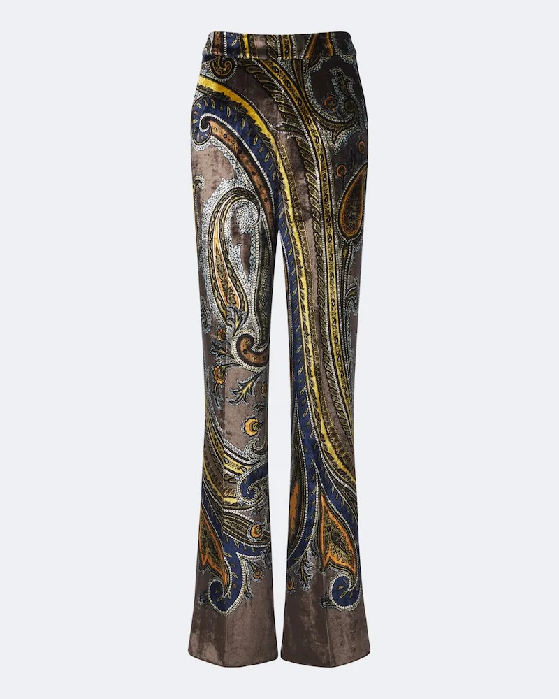 Etro Wendbare Daunenjacke aus Baumwollflanell Multicolor