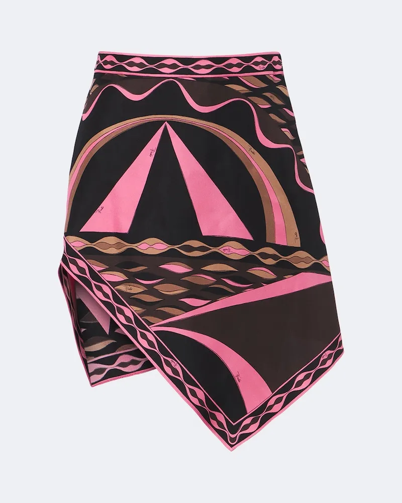 Emilio Pucci Minirock Dune aus Seiden-Twill Rosa