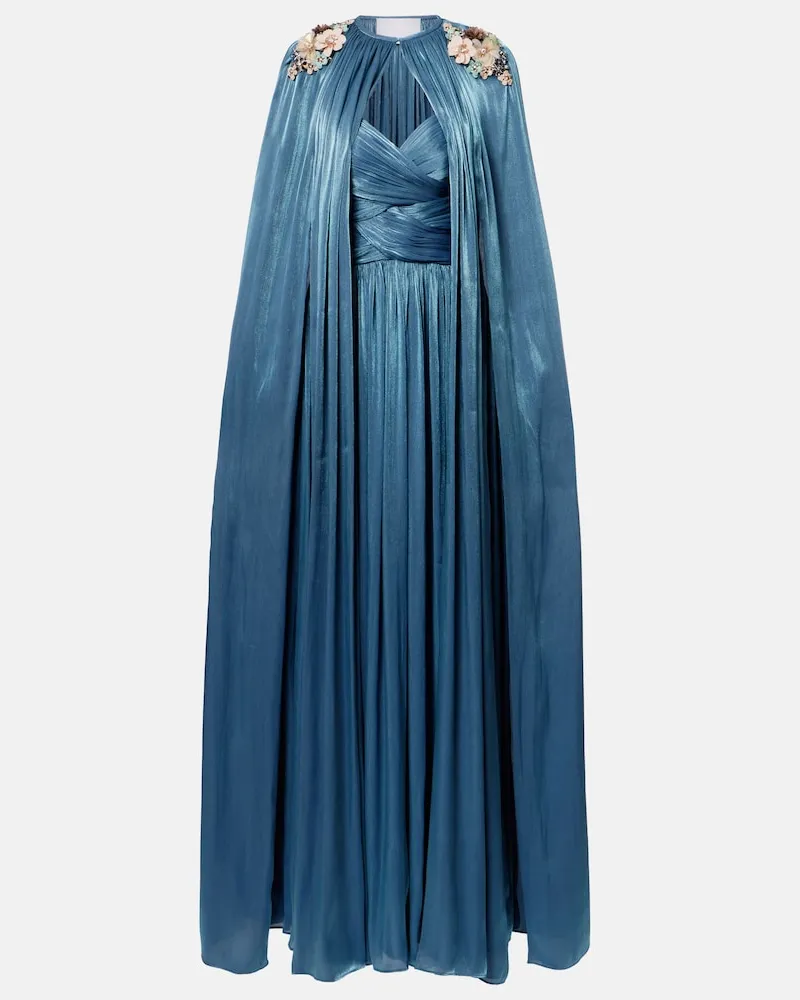 COSTARELLOS Verzierte Robe Blau
