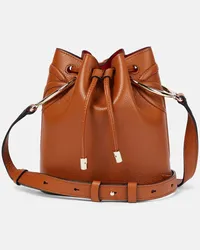 Christian Louboutin Bucket-Bag By My Side aus Leder Braun