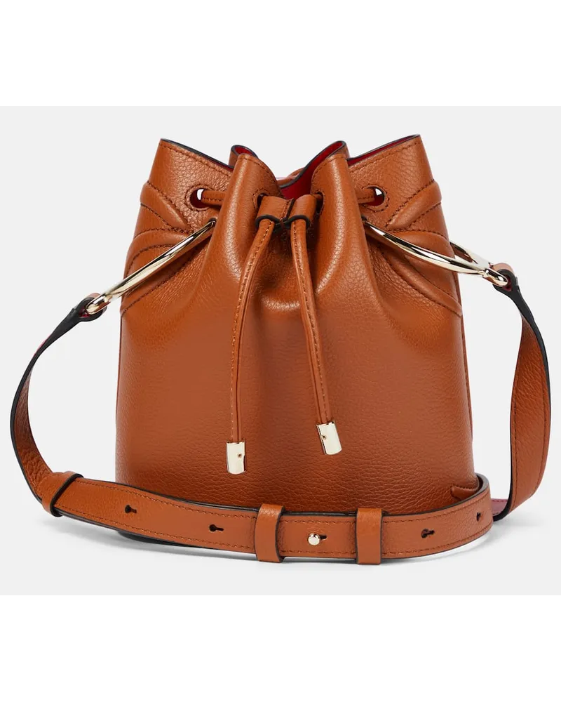Christian Louboutin Bucket Bag By My Side aus Leder Braun