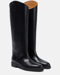 Loro Piana Stiefel Kilda aus Leder Schwarz