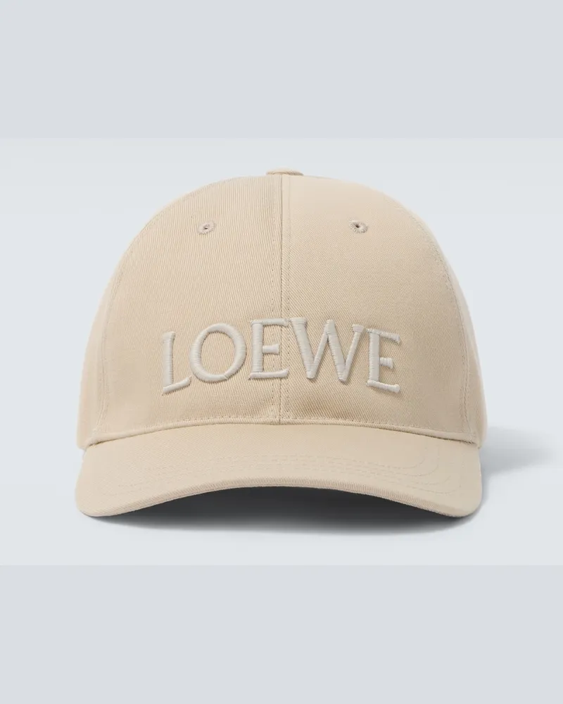 Loewe Paula's Ibiza Baseballcap aus Baumwoll-Canvas Beige