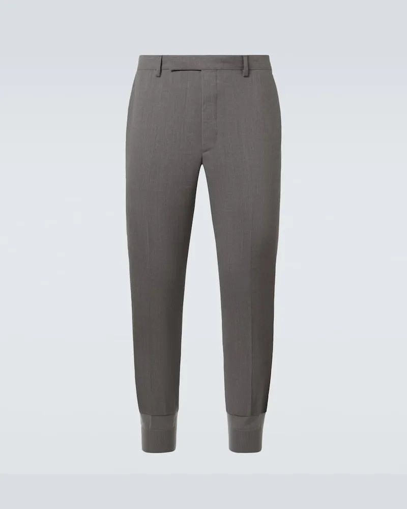 Prada Hose aus Wolle Grau